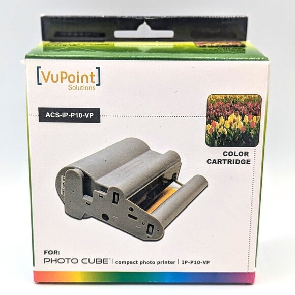 VuPoint Color Cartridge ACS-IP-P10-VP For Photo Cube Compact Printer - Picture 1 of 4
